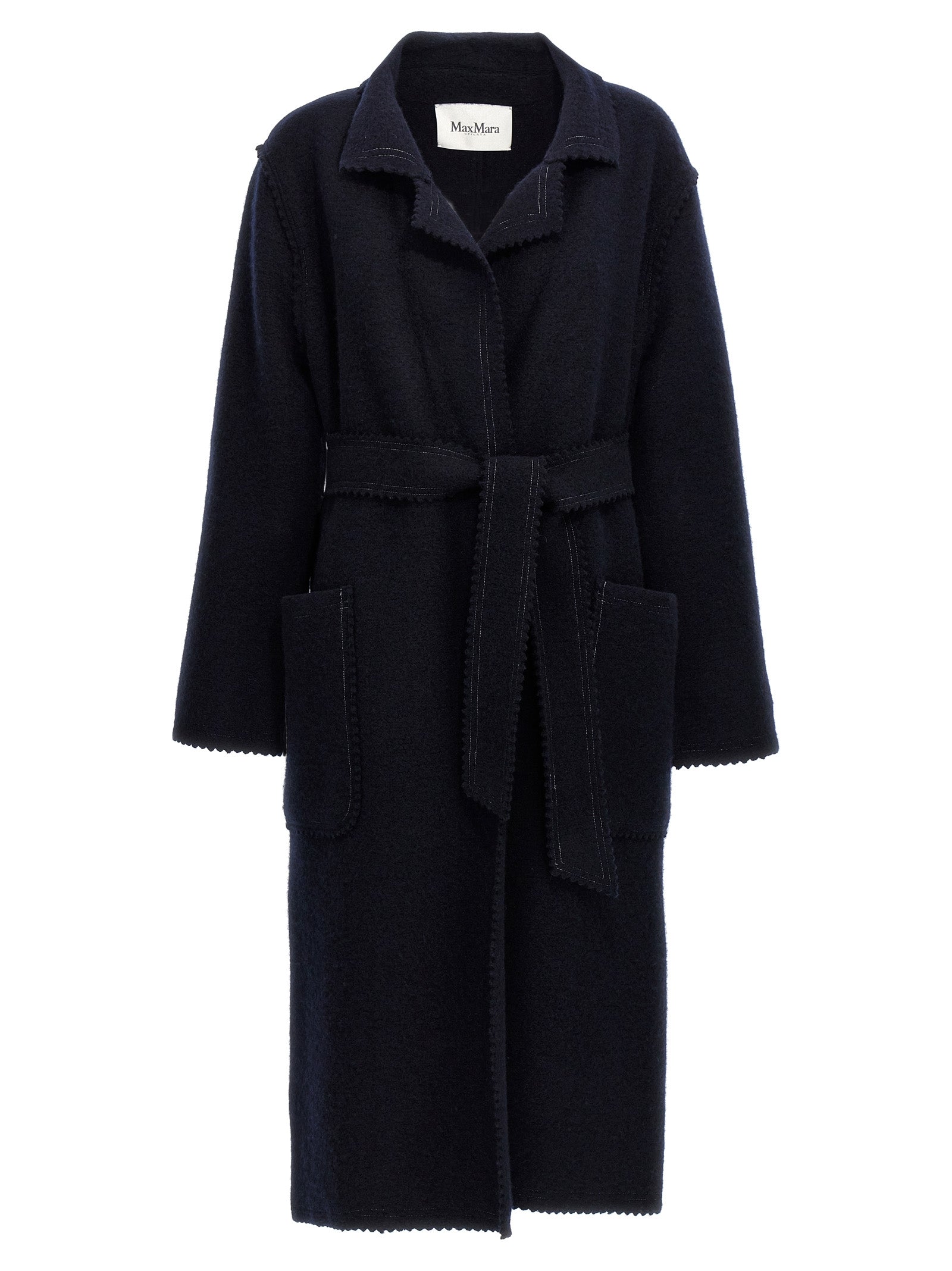 Max Mara Coat — Navy
