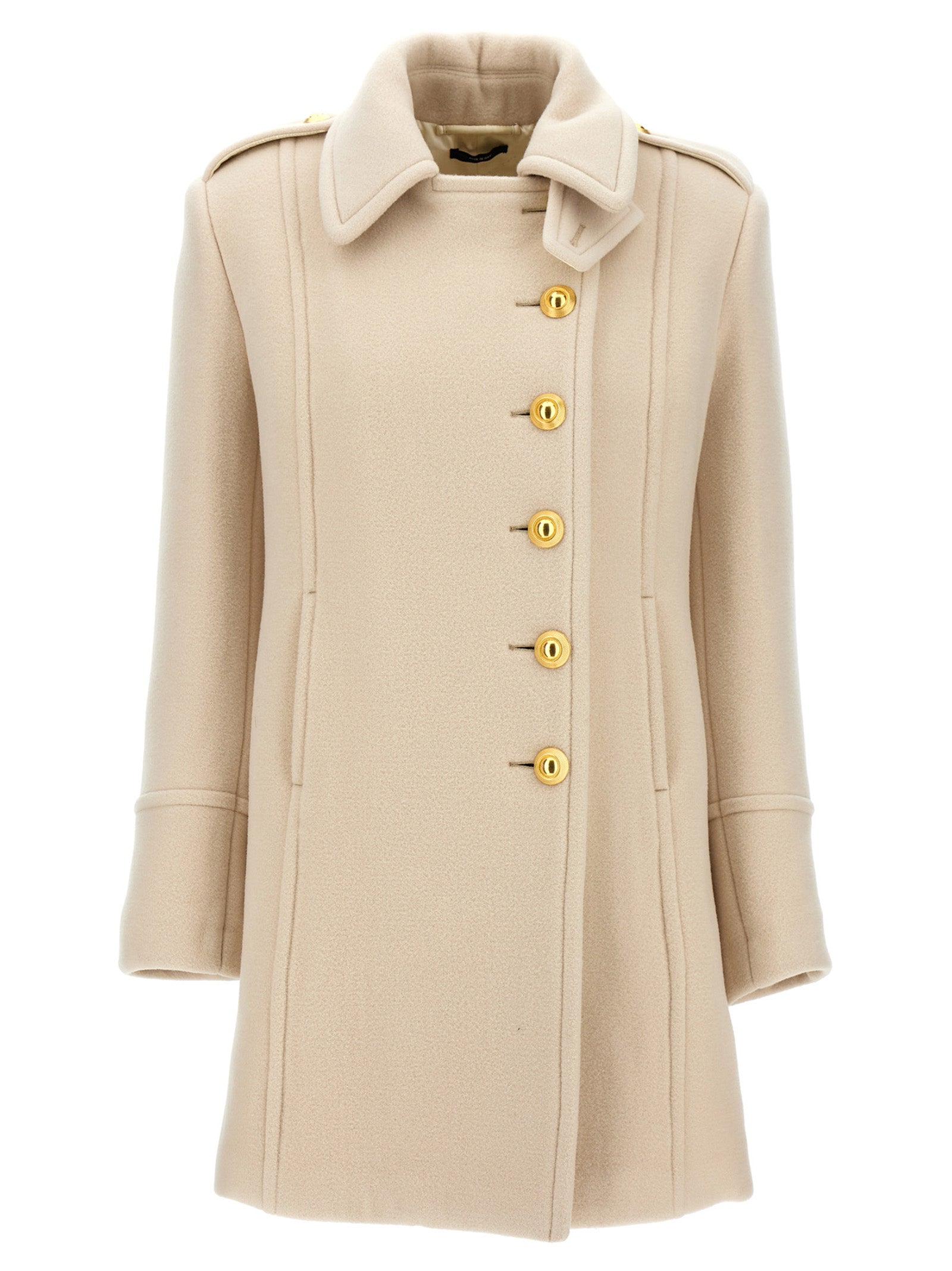 Tom Ford Wool and Cashmere Blend Coat — White