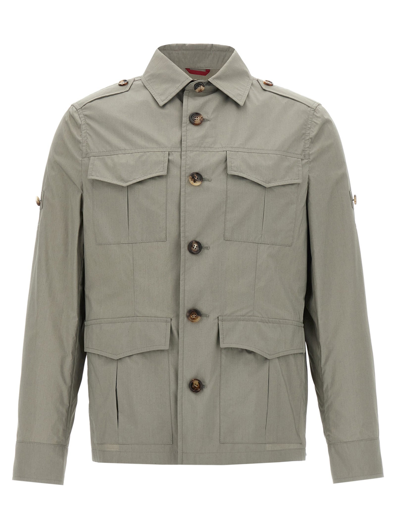 Brunello Cucinelli Water-Repellent Cotton Shell Jacket — Green