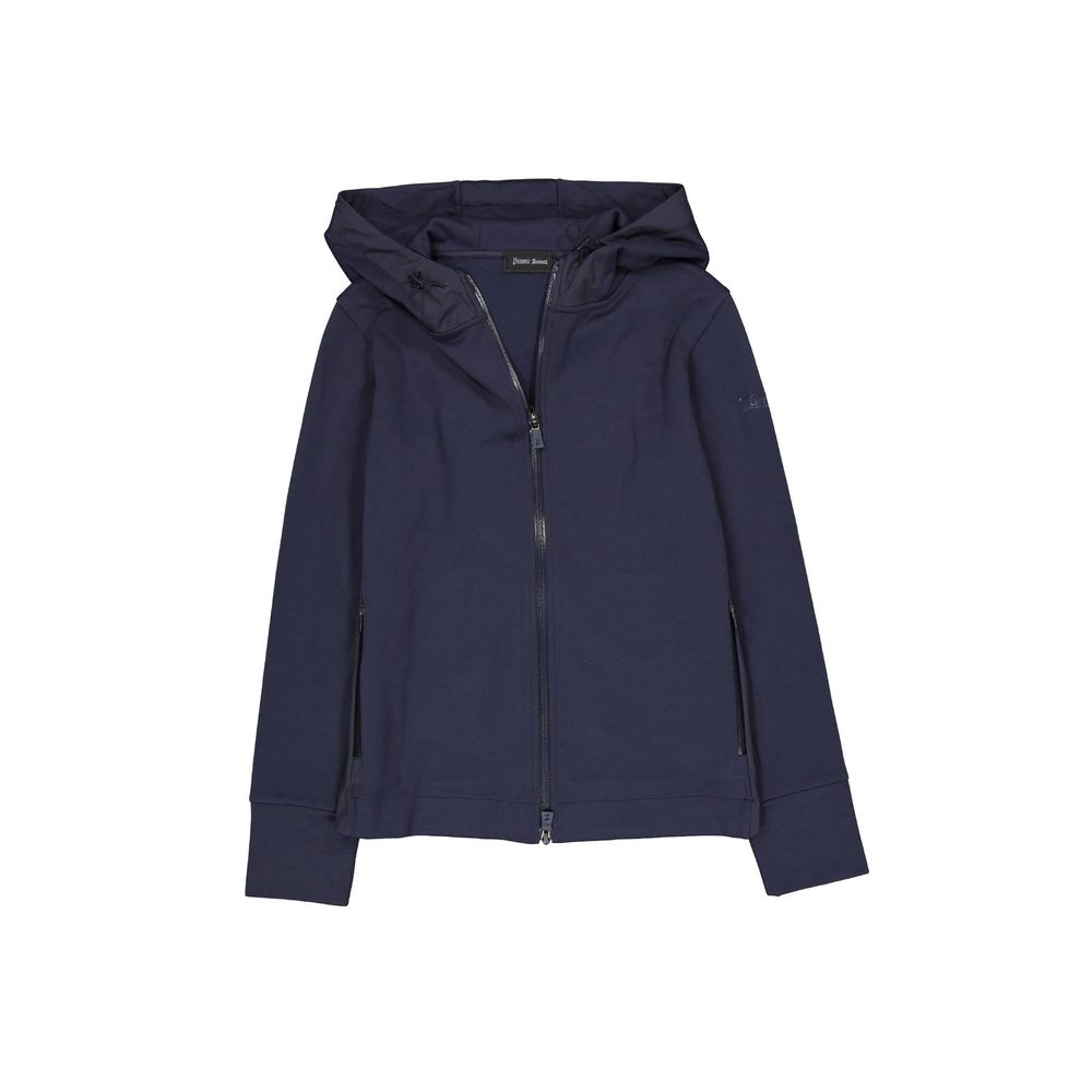 Herno Hooded Cotton-Blend Jacket — Navy