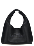 Marc Jacobs Embossed Logo Shoulder Bag — Black