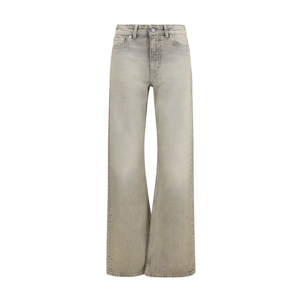 Our Legacy Cotton Straight-Leg Jeans — Gray
