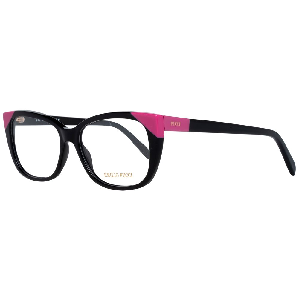 Emilio Pucci PUEP511754005AC Black Plastic Optical Eyeglasses — Black