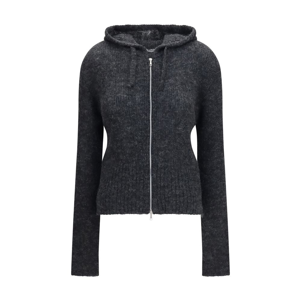 Our Legacy Alpaca-Blend Zip-Up Hoodie — Gray