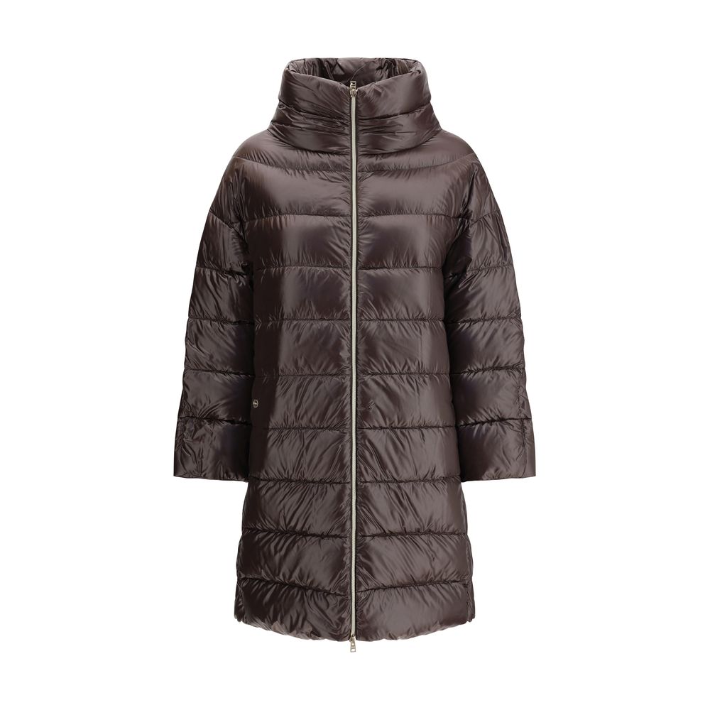 Herno Quilted Down Down Jacket — Brown