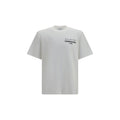 Ferragamo Logo-Embroidered Cotton T-Shirt — White