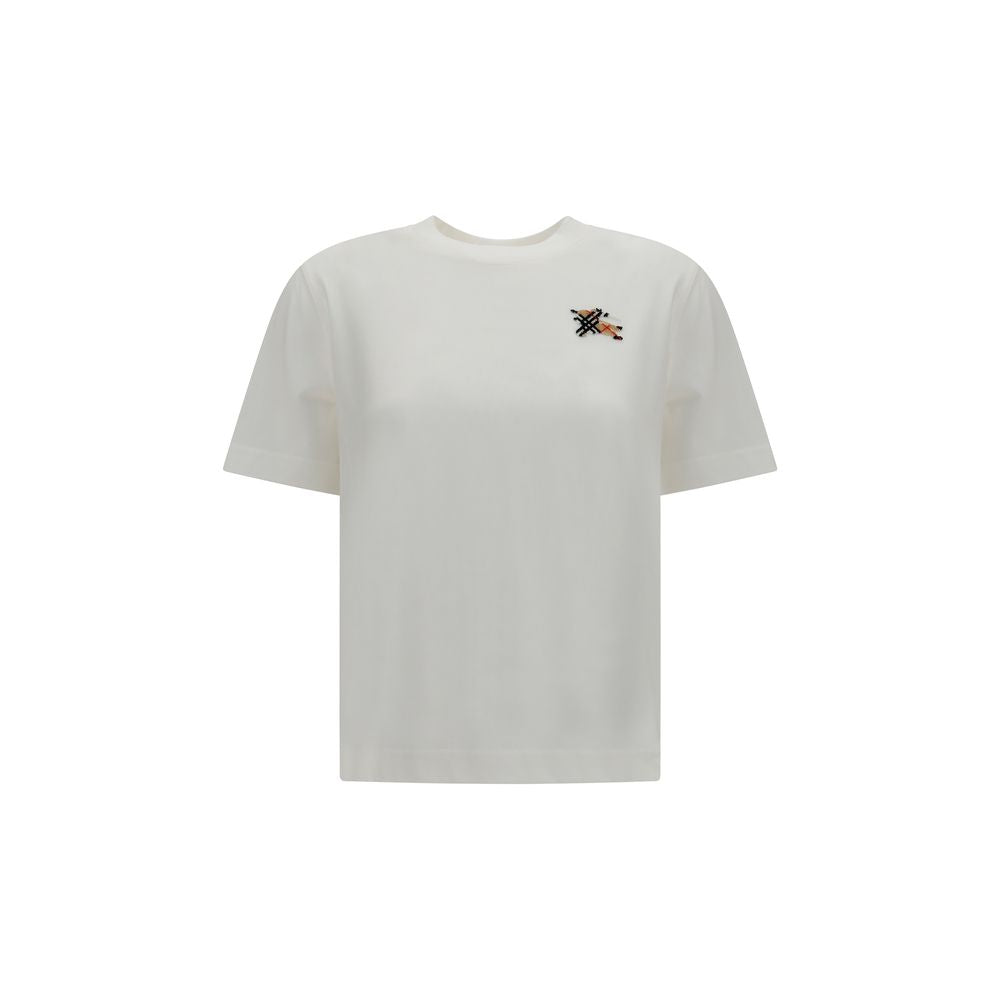 Burberry Knight Check T-Shirt — White