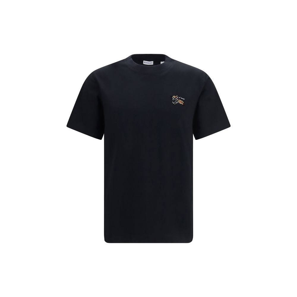 Burberry Check T-Shirt — Black