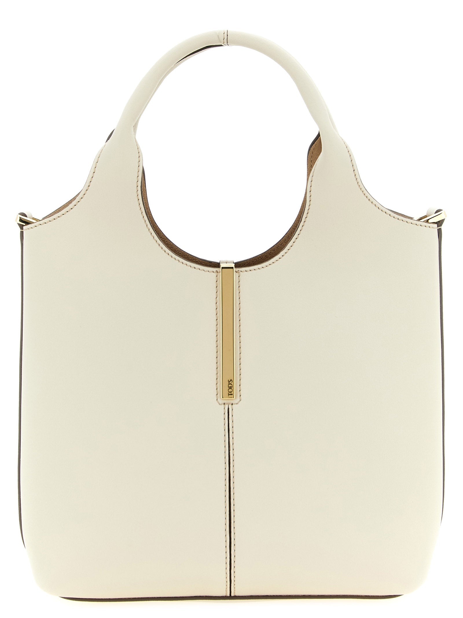 Tod's Calfskin Leather Tote Bag — White
