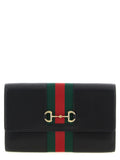 Gucci Calfskin with Grosgrain Web Strap Wallet — Black