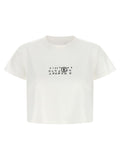 MM6 Maison Margiela Numeric Signature Print Cotton T-Shirt — White