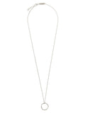 Maison Margiela Rolò Chain Ring Pendant Necklace — Silver