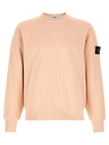 Stone Island Garment-Dyed Cotton Sweatshirt — Pink
