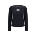 MM6 Maison Margiela Merino Wool-Blend Sweater — Black