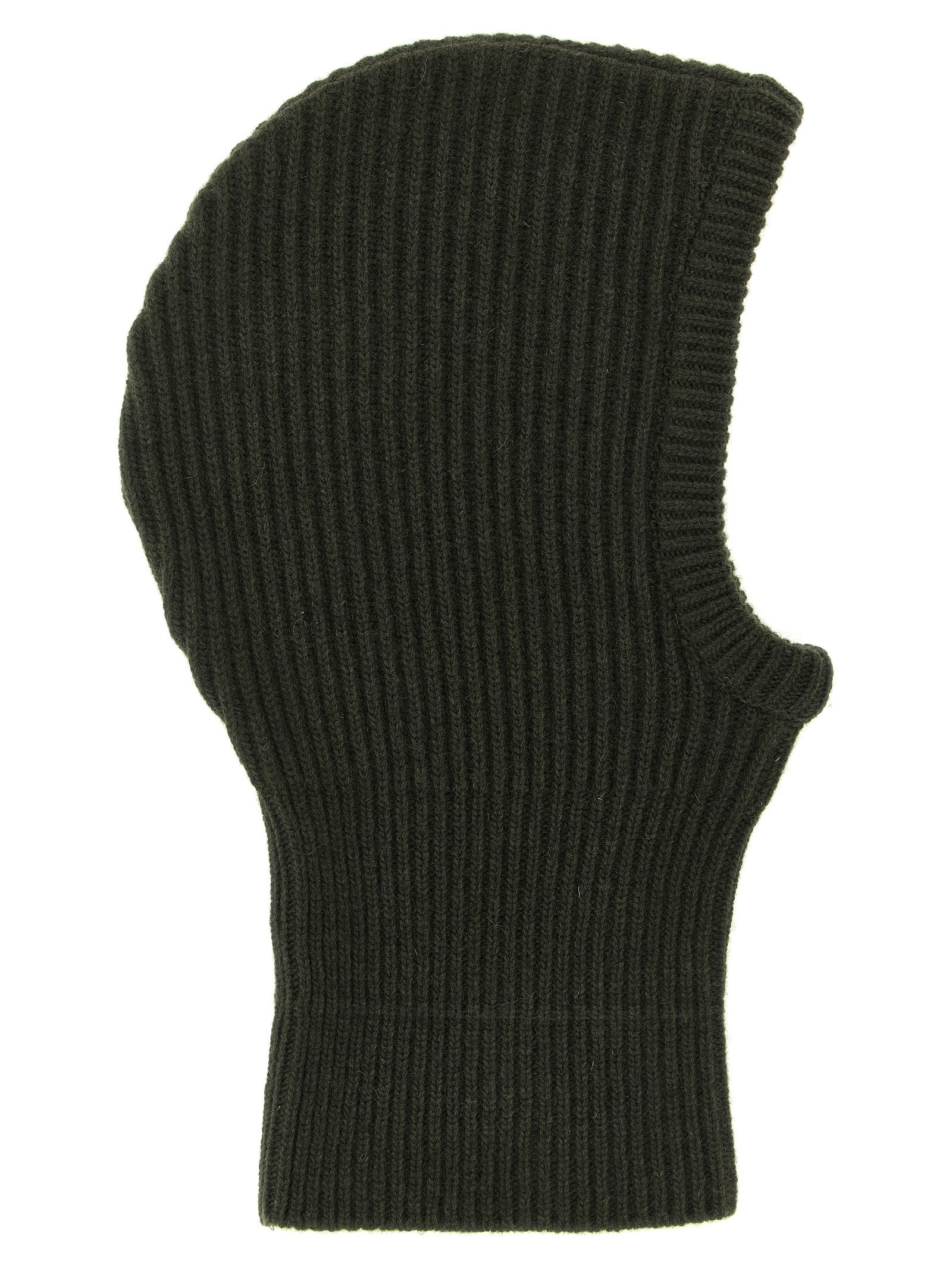 MM6 Maison Margiela MM338271BM Ribbed Wool Balaclava — Green