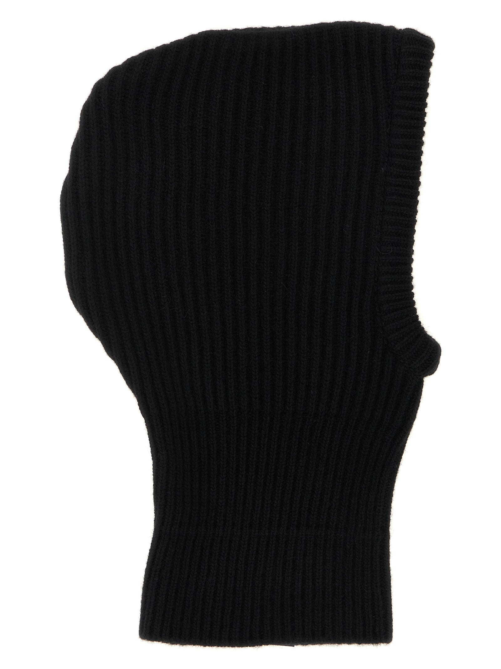 MM6 Maison Margiela MM338329BM Ribbed Wool Balaclava — Black