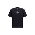 Stone Island Logo-Embroidered Cotton Jersey T-Shirt — Black