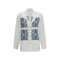 Max Mara MaxMarabesque Printed Silk Shirt — White