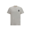 Moncler Logo-Embroidered Cotton T-Shirt — Beige
