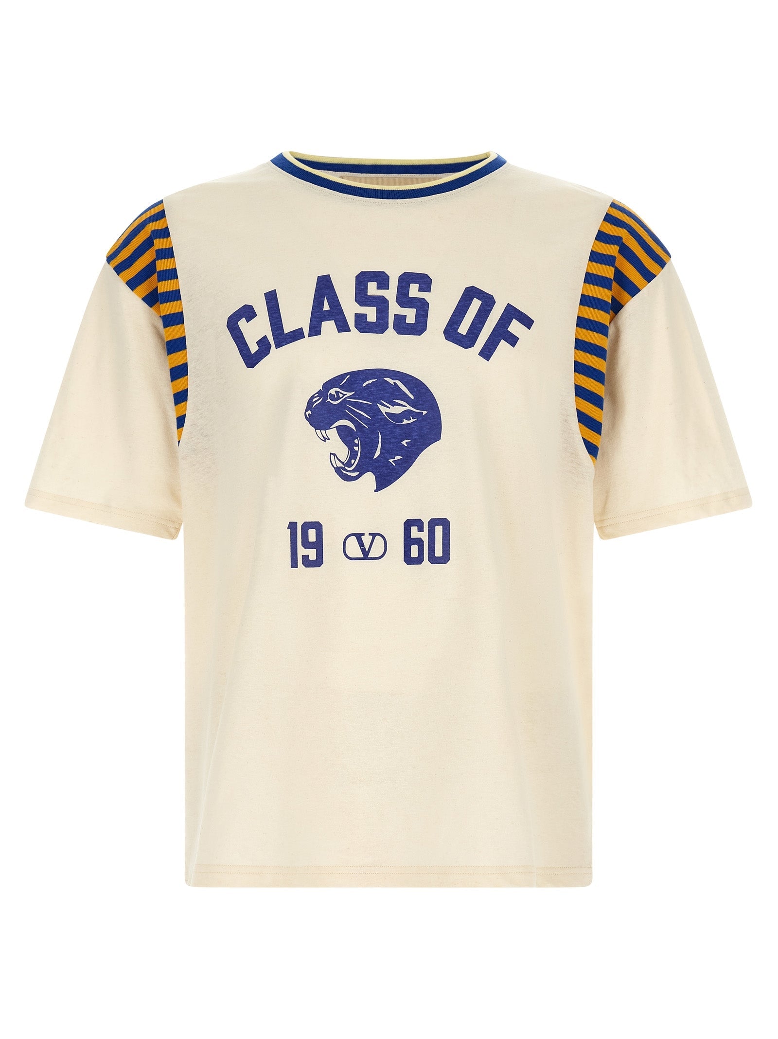 Valentino Garavani Panther T-Shirt — Cream