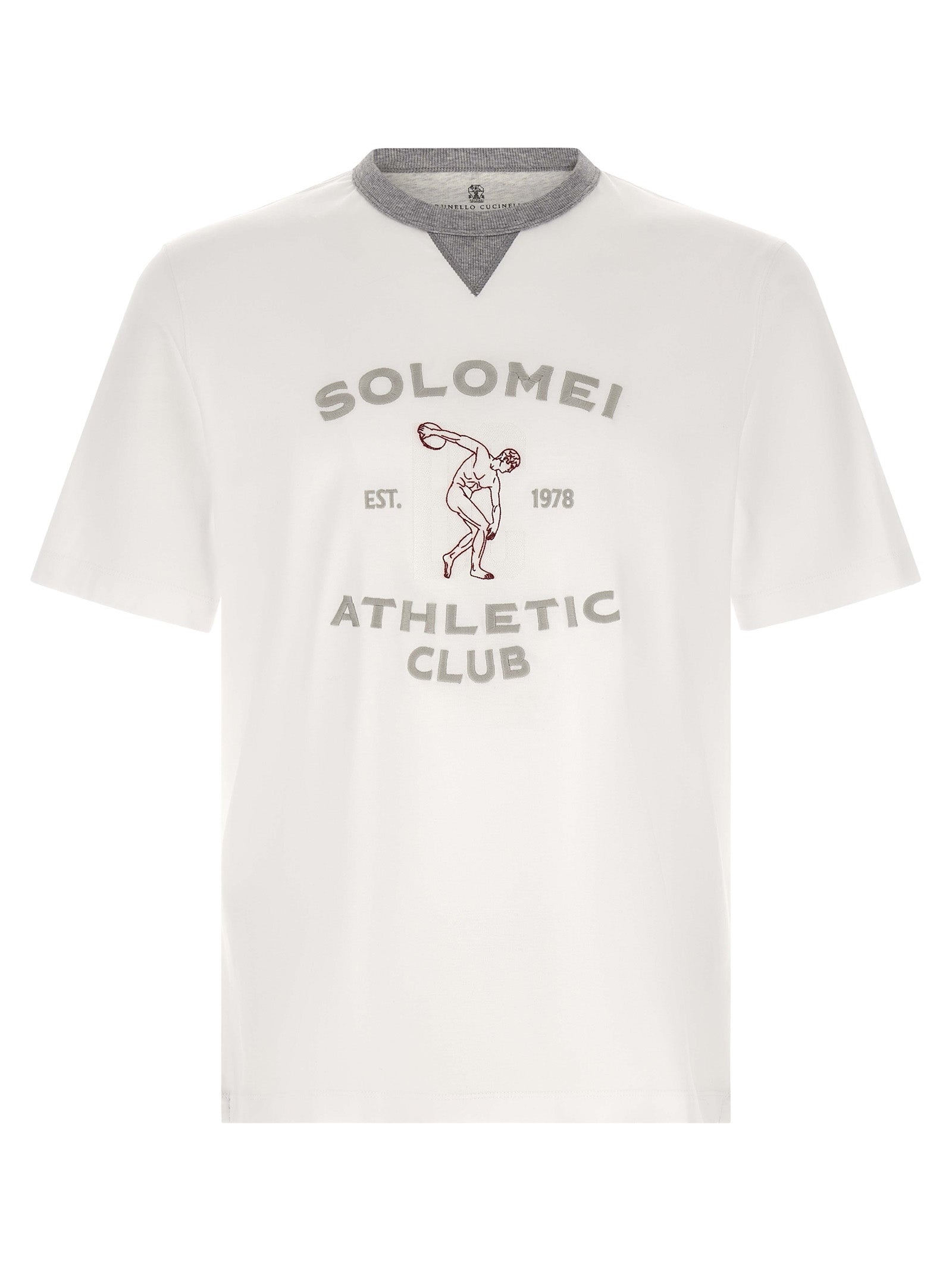 Brunello Cucinelli Solomei Athletic Club T-Shirt — White