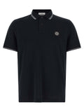 Stone Island Cotton Piqué Polo — Black