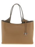 Tod's Hammered Calfskin Tote Bag — Brown