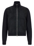 Tom Ford Suede and Wool-Blend Jacket — Blue
