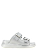 Alexander McQueen Hybrid Slide Sandal — Silver