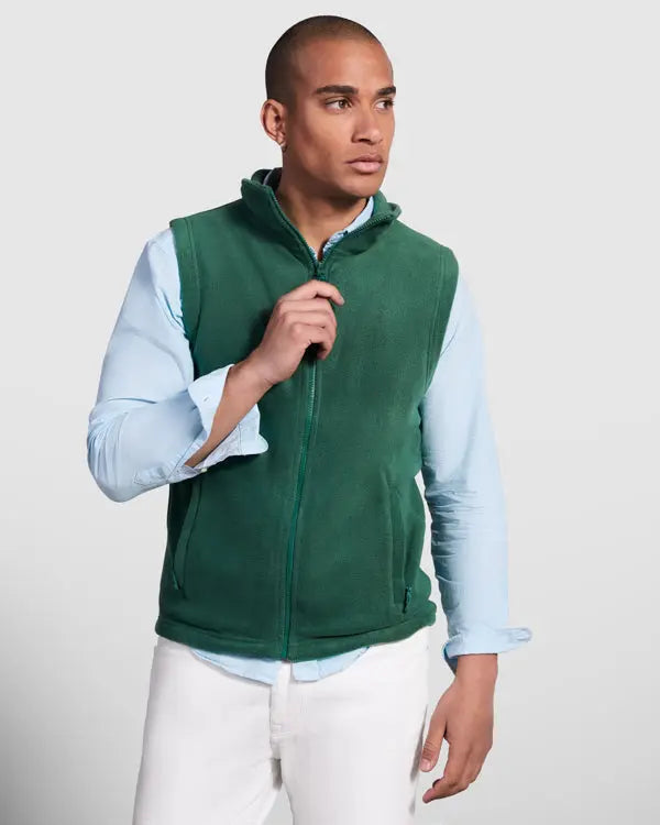 Chaleco polar con cuello alto Vetonek