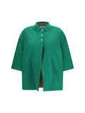 Prada Pique Cotton Jacket — Green