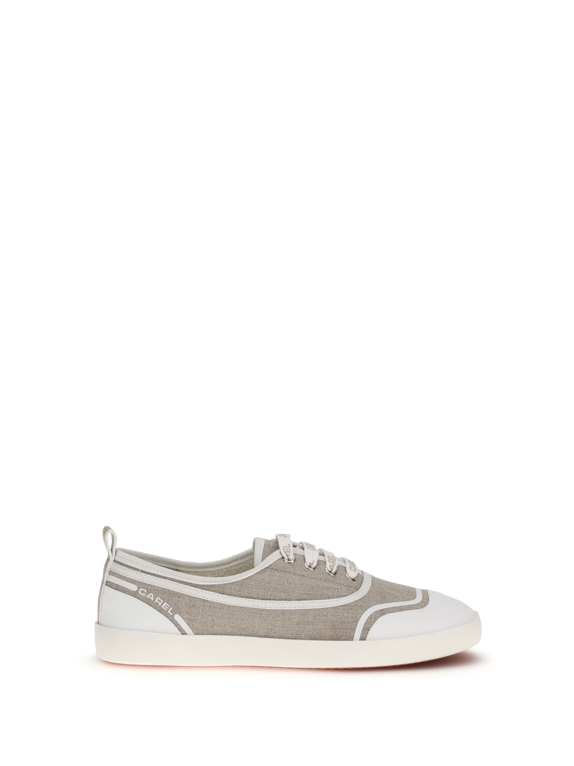 Carel Paris Canvas Low-Top Sneakers — Beige