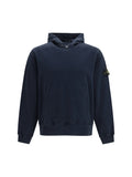 Stone Island Cotton Hooded Hoodie — Navy