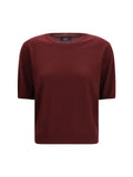 Max Mara Weekend Wool Knit T-Shirt — Red