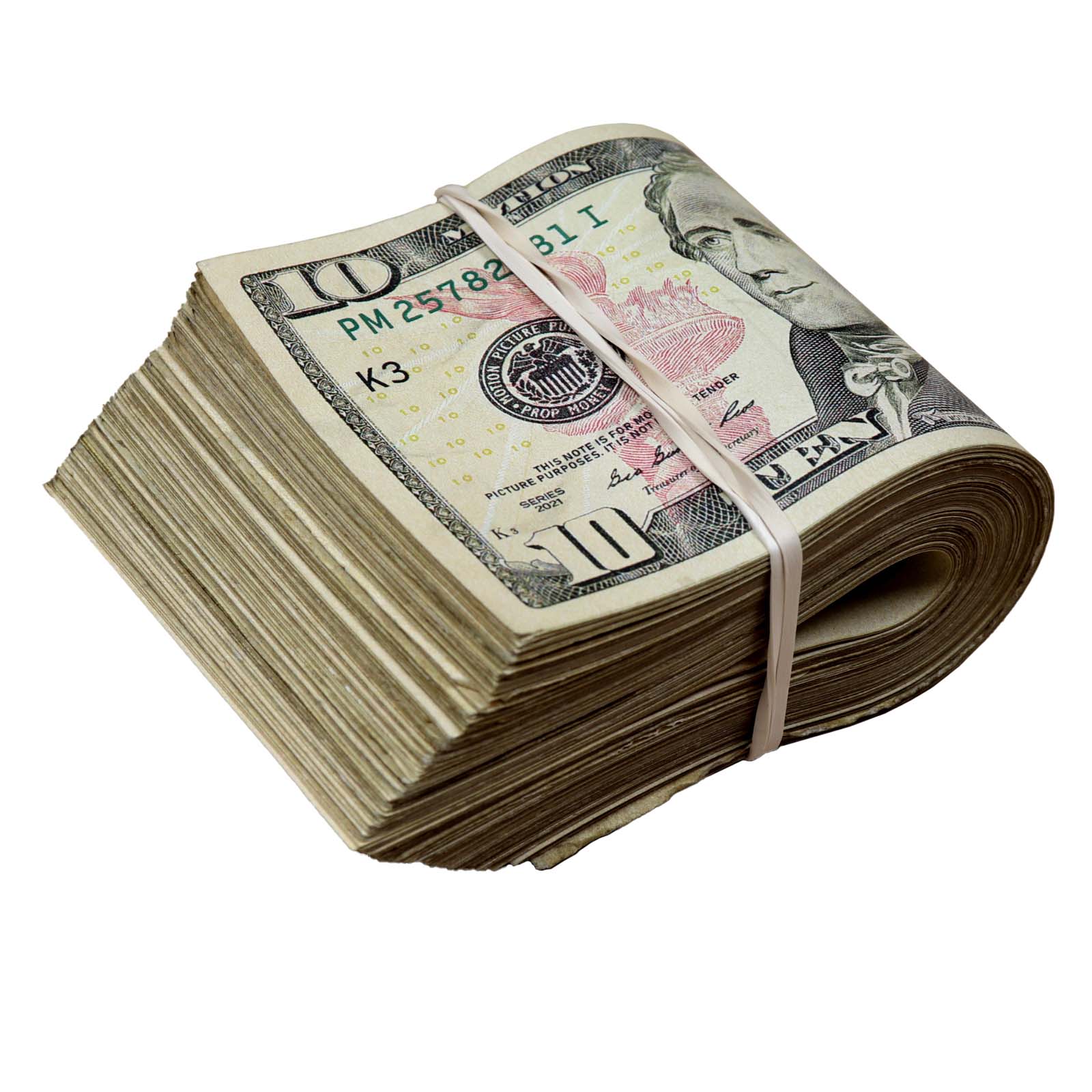 $1,000 RealAged® Full Print New Series Band By Prop Money Inc.