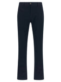 Incotex Stretch Cotton Canvas Trousers — Navy