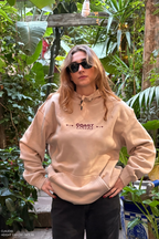 Beige Coast Lovers Hoodie
