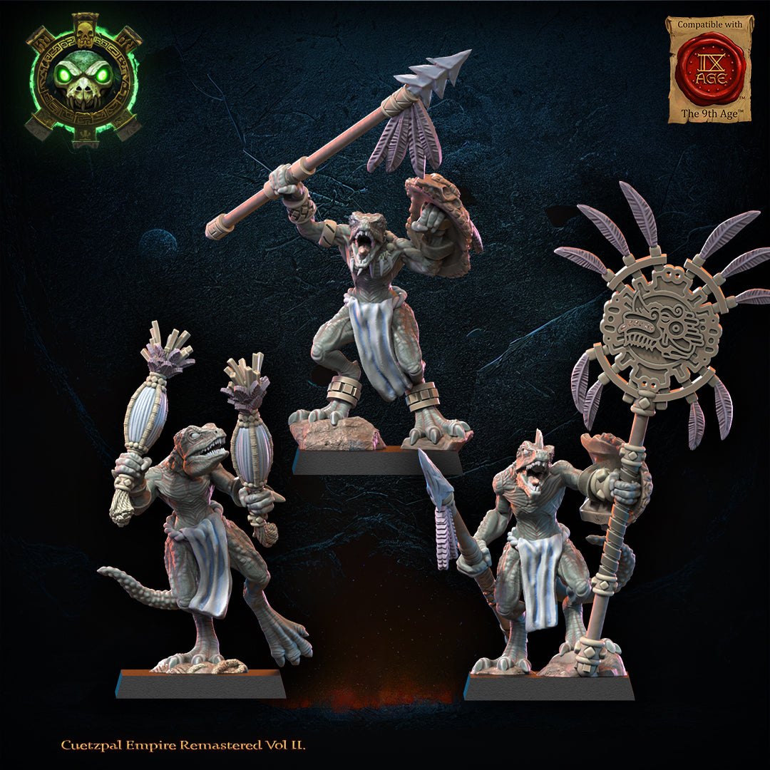 Cuetzpalli Regiment with javelins, Lost Kingdom Miniatures