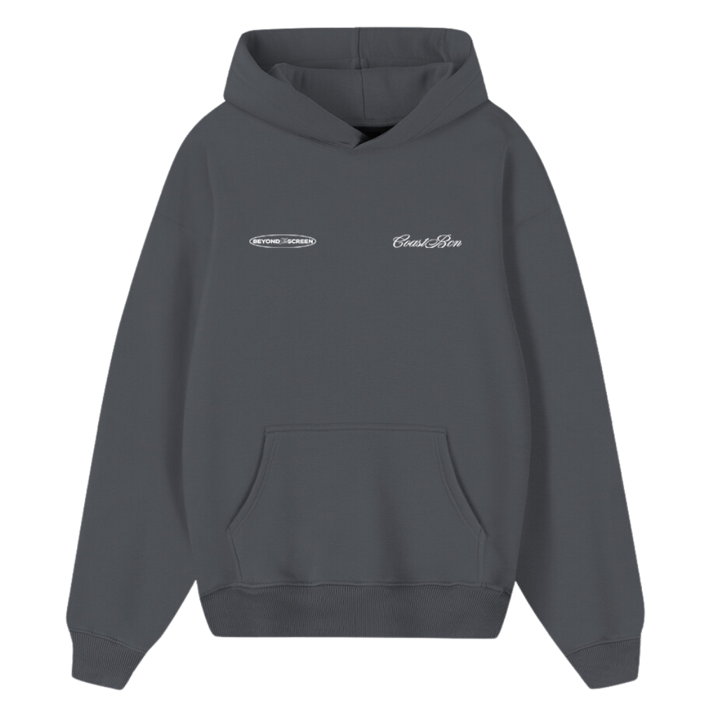 Gray Less Stalking Hoodie
