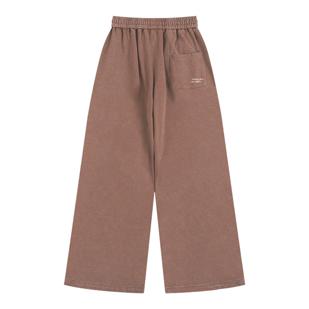 Washed Brown Wide Leg Joggers