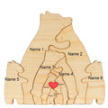 ArtZ® Wooden Bear Sculptures - 10 Bears