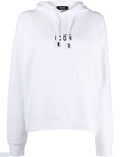 Dsquared2 Logo-Embroidered Hoodie — White