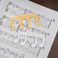 Marcapáginas de notas de música clásico personalizado con nombre Lectura Accesorio Regalo de cumpleaños para músico Amante de los libros