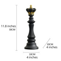 ArtZ® Chess Statue - Black King / Medium