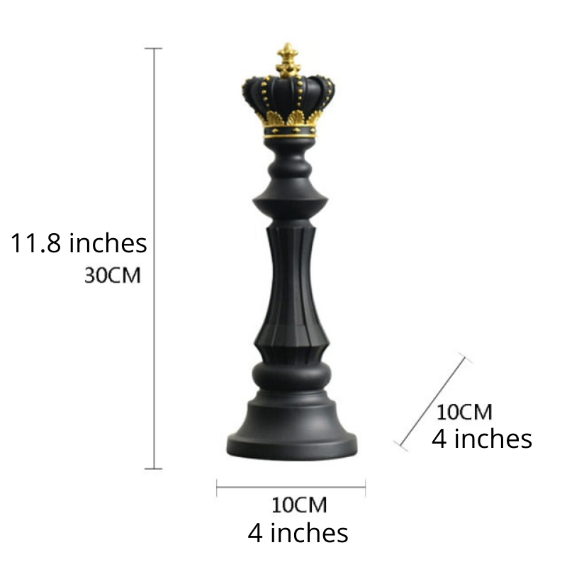 ArtZ® Chess Statue - Black King / Medium