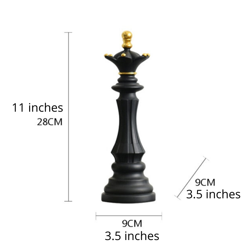 ArtZ® Chess Statue - Black Queen / Medium