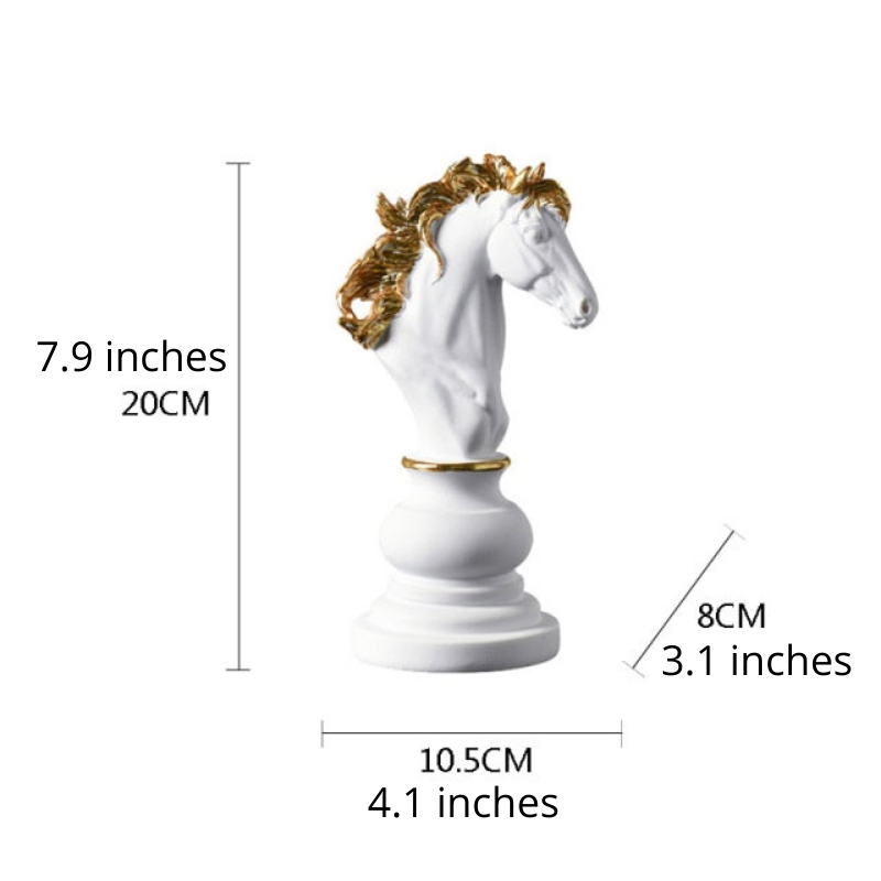 ArtZ® Chess Statue - White Knight / Medium