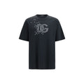 Dolce & Gabbana Logo-Embellished Cotton T-Shirt — Black