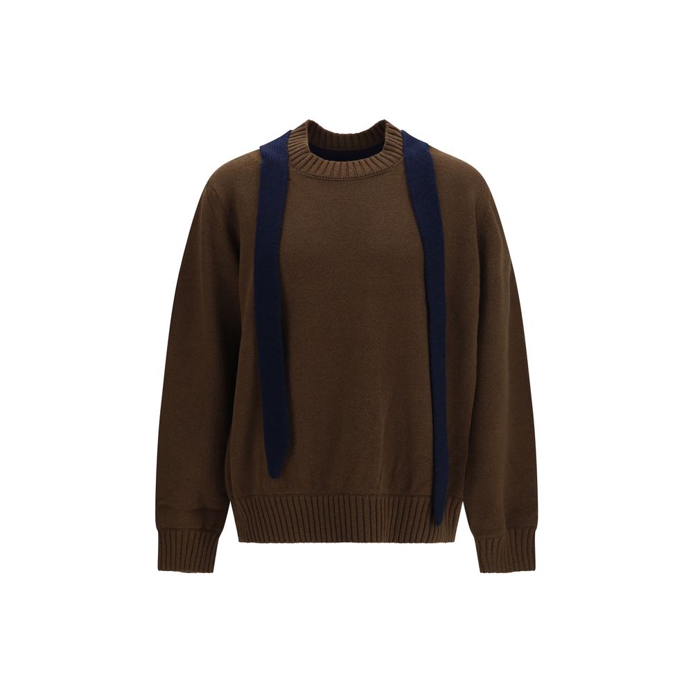 Sacai Merino Sweater — Brown