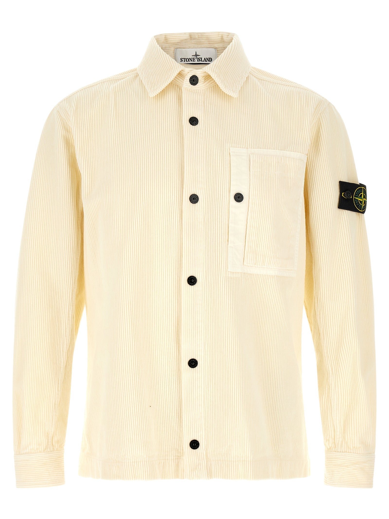Stone Island Corduroy Overshirt — White